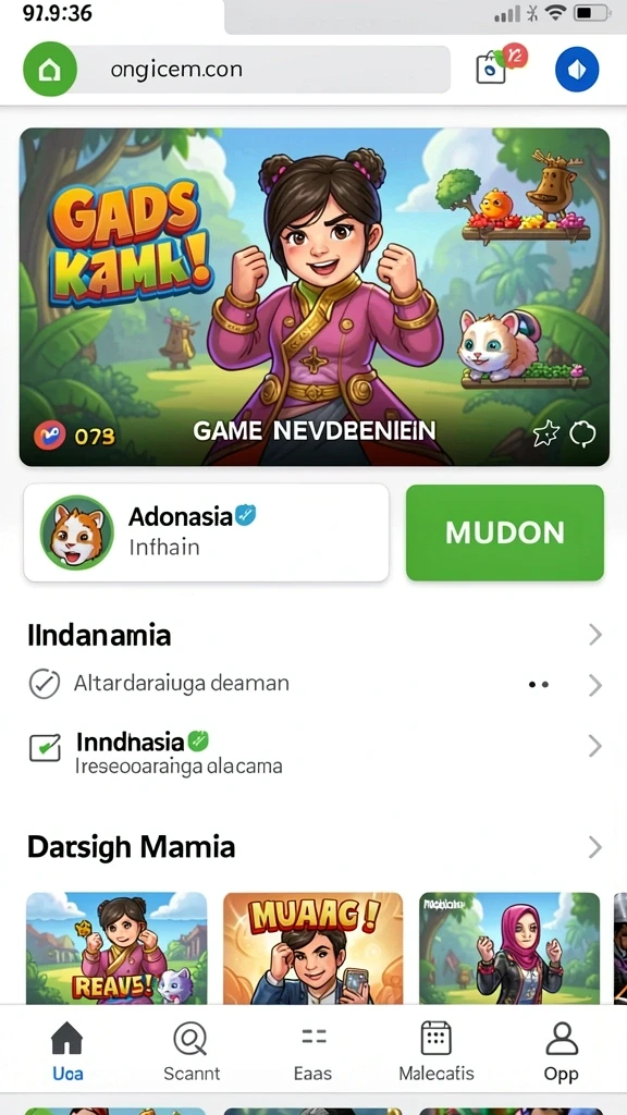Screenshot 77win nomor 1